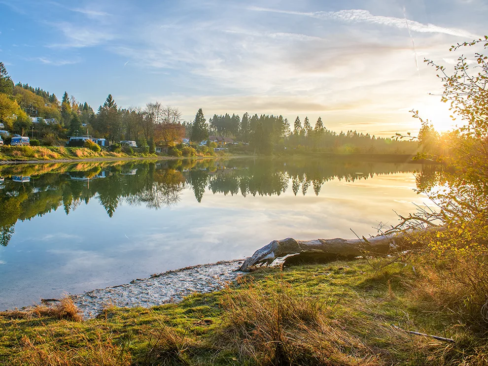 Naturcampingplatz Harz Kreuzeck am See Herbststimmung